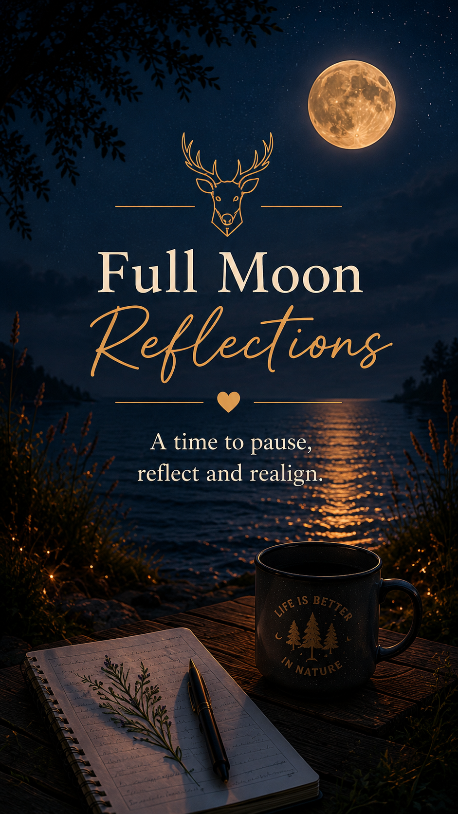 Full Moon Reflections — A time to pause, reflect and realign