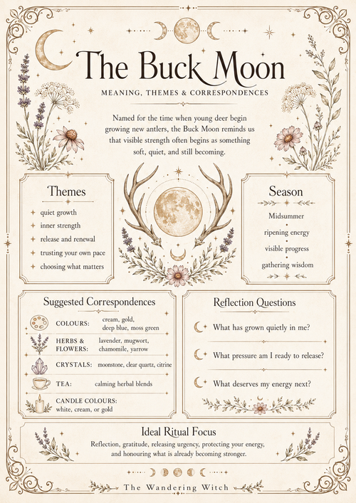 Buck Moon Ritual — Grimoire Page