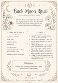 Buck Moon Ritual — Grimoire Page